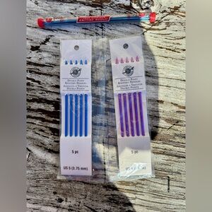 Double pointed knitting needles. Size 2, 5 and 6. All new.